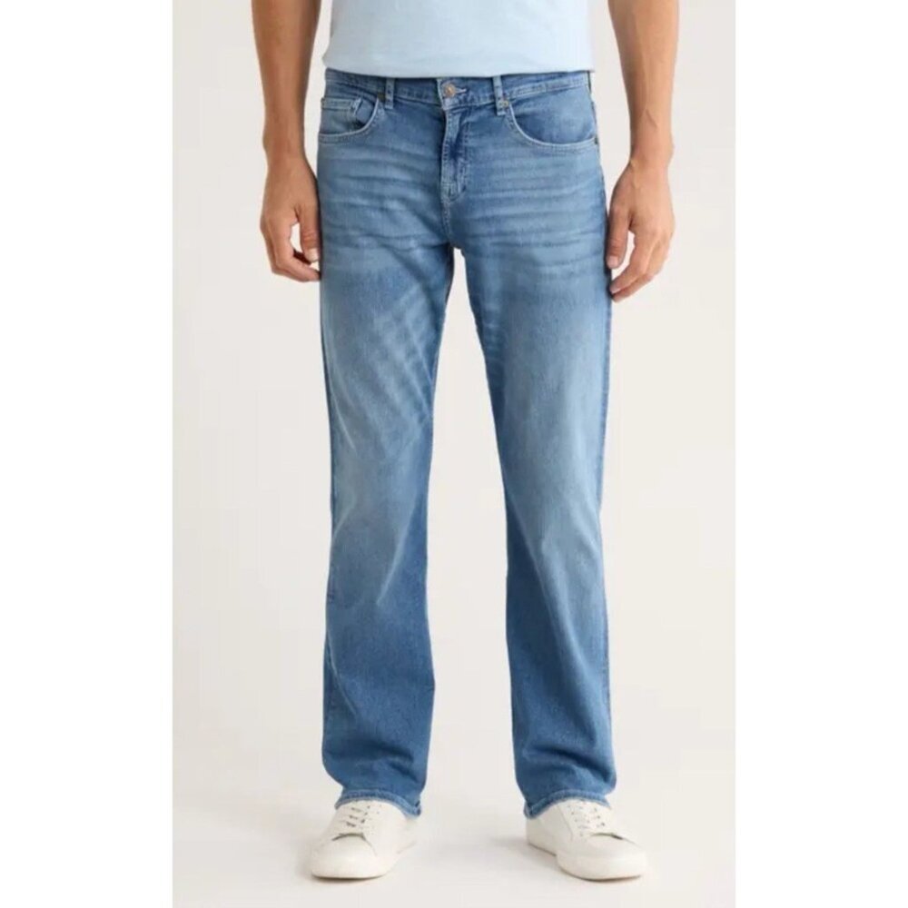 7 For All Mankind Austyn Jeans Men’s 38 Relaxed Straight Leg Blue Denim Classic